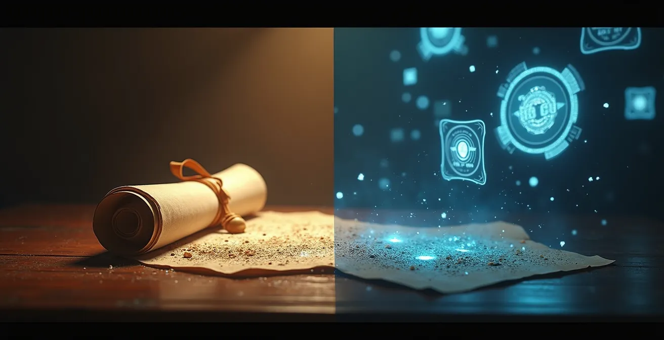 Comparaison visuelle entre deux professionnels du tourisme avec et sans certifications récentes