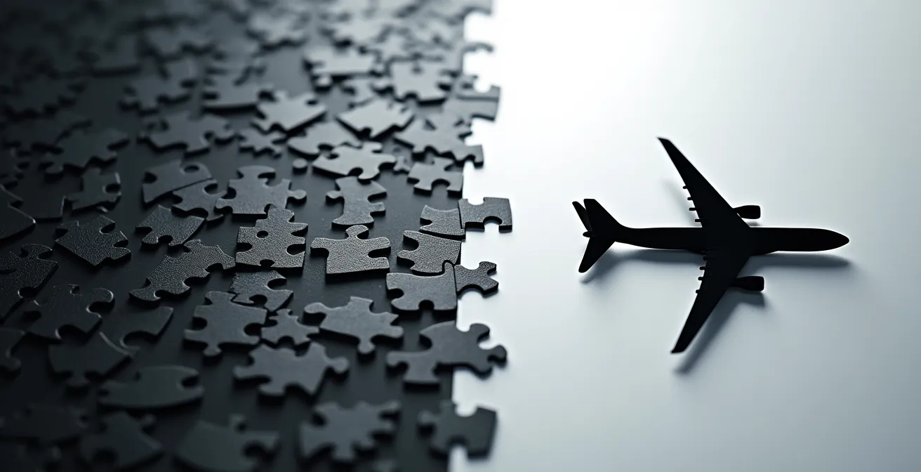 Comparaison visuelle entre la complexité d'une recherche en ligne et la simplicité apportée par un conseil expert en billetterie