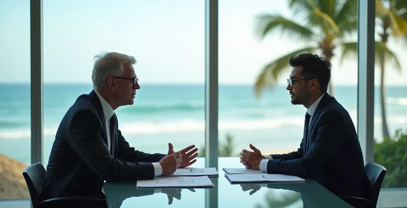 Discussion entre un futur manager et sa direction pour négocier une formation