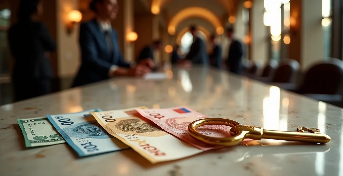 Graphique comparatif montrant les primes salariales par langue dans le tourisme de luxe